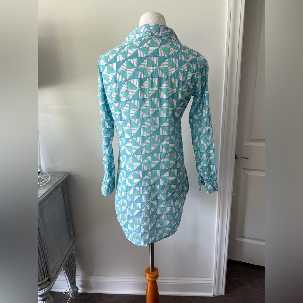 Oliphant Print Pullover Tunic Top - image 8